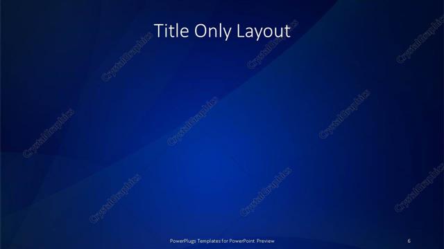 Title Only presentation slide layout