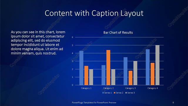 Content with Caption presentation slide layout