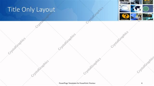 Title Only presentation slide layout