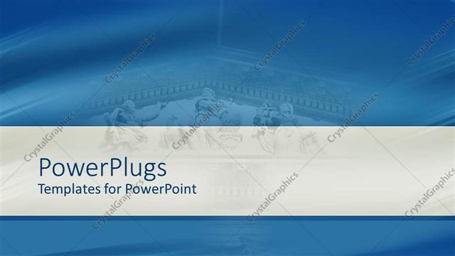  Presentation with america - A bluish background with place for text