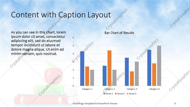 Content with Caption presentation slide layout