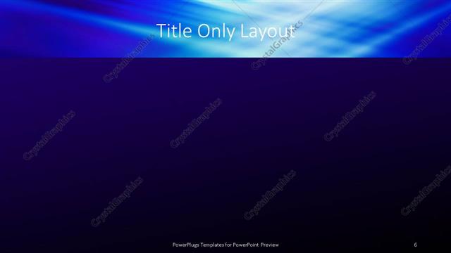 Title Only presentation slide layout