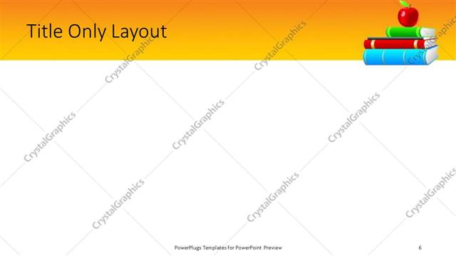 Title Only presentation slide layout