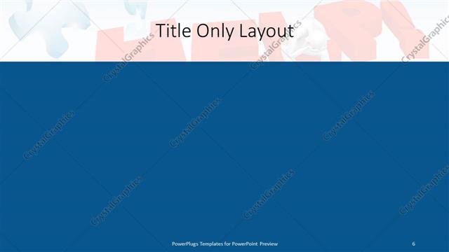 Title Only presentation slide layout