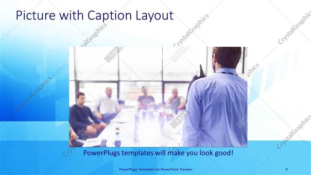 Picture with Caption presentation slide layout