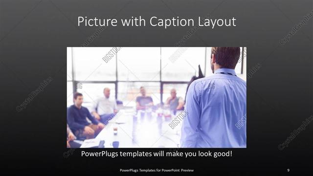 Picture with Caption presentation slide layout
