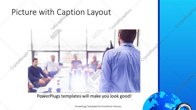 Picture with Caption presentation slide layout