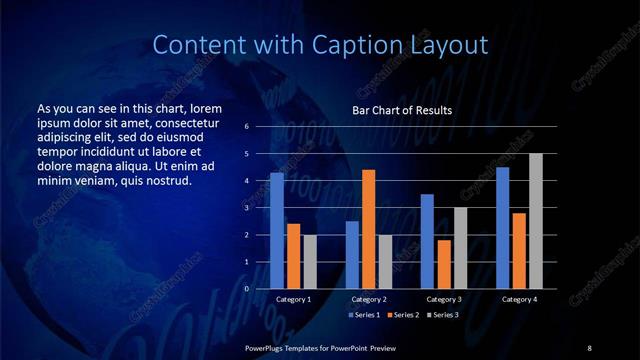 Content with Caption presentation slide layout
