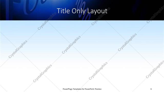 Title Only presentation slide layout