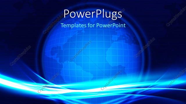  Presentation with maps - A bluish globe with maps in the background