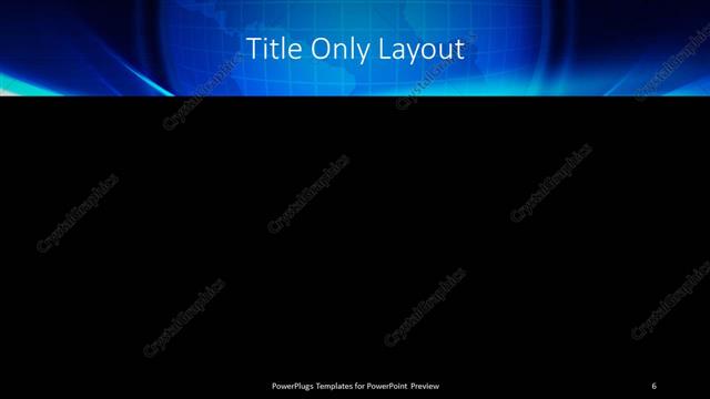Title Only presentation slide layout