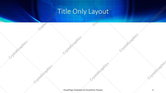Title Only presentation slide layout