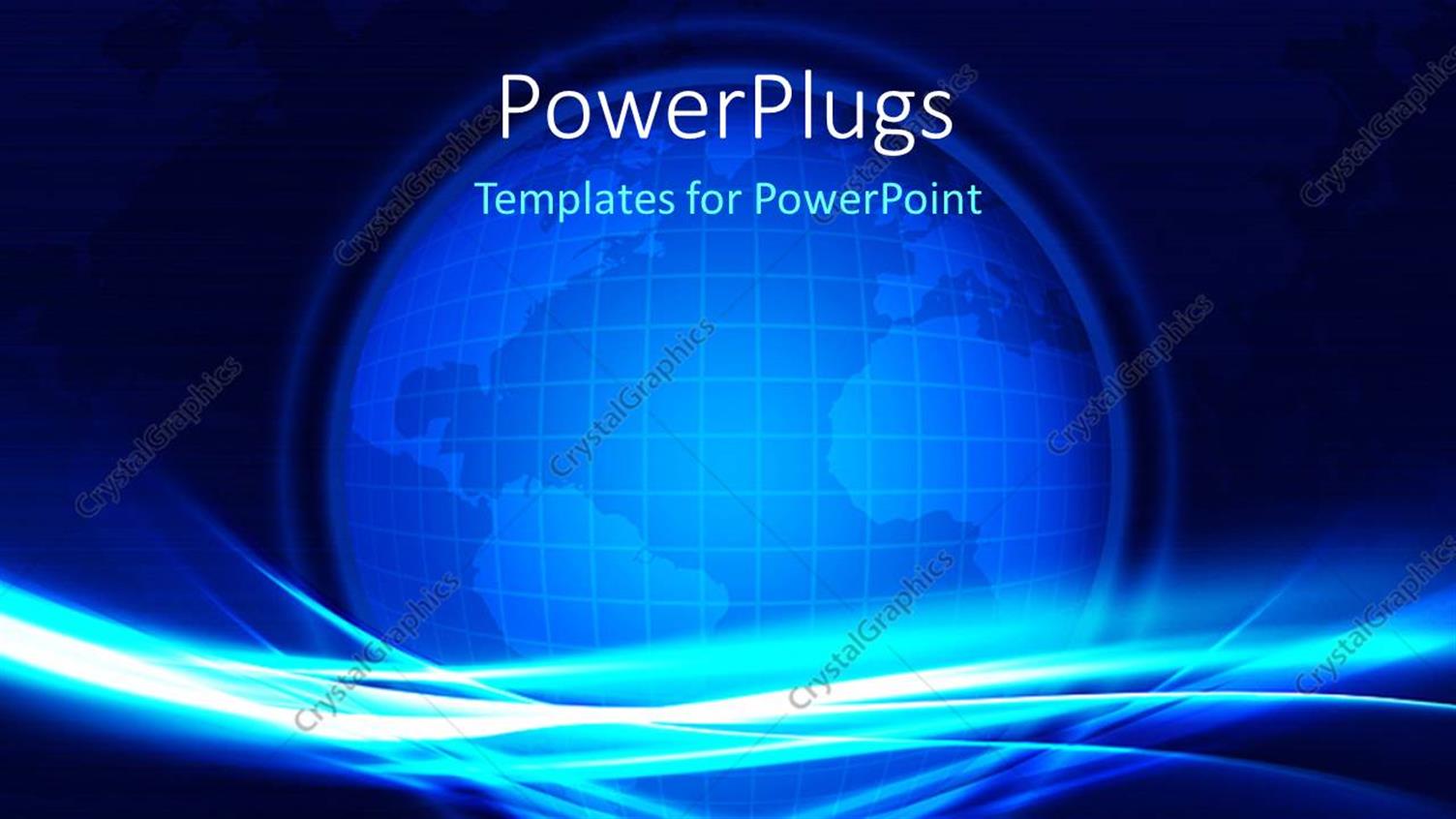 Featuring a Bluish Globe with Maps in the Background