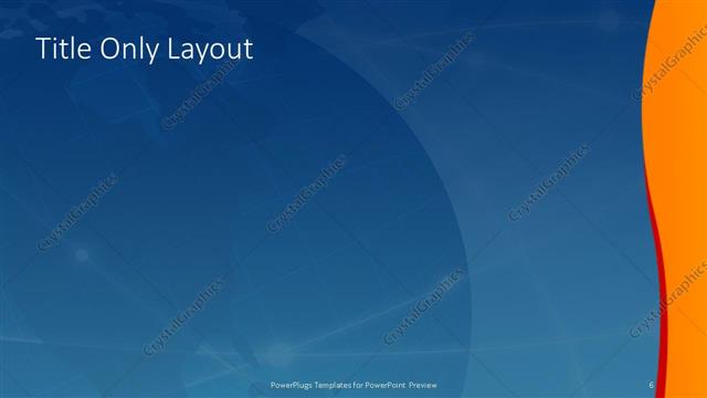 Title Only presentation slide layout