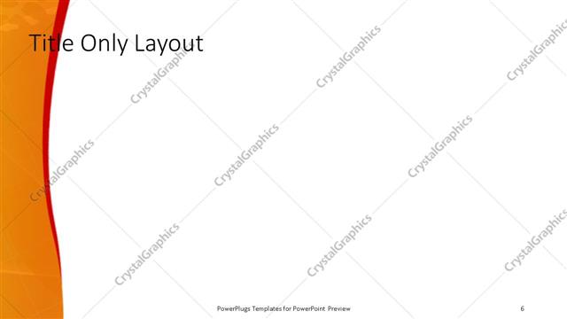 Title Only presentation slide layout