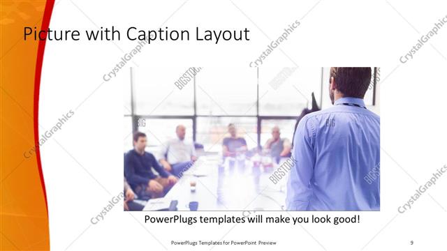Picture with Caption presentation slide layout