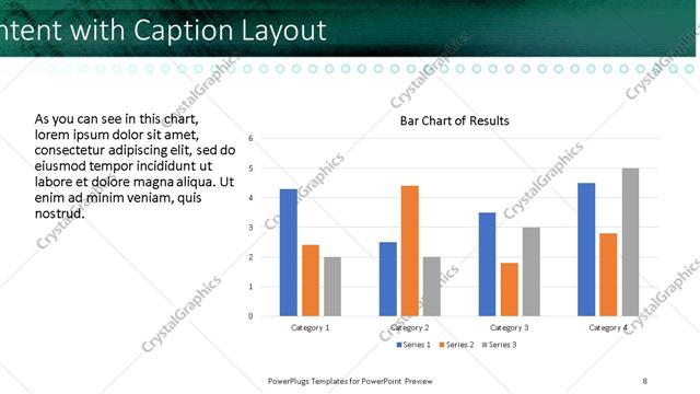 Content with Caption presentation slide layout