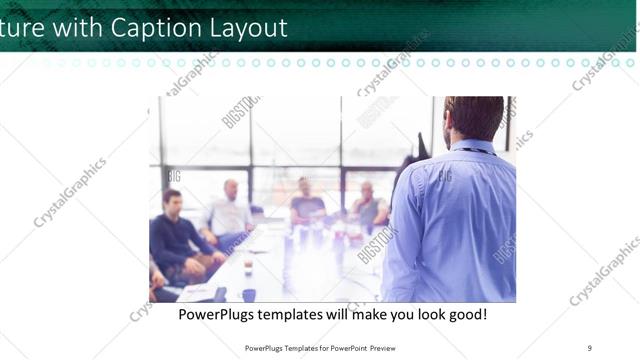 Picture with Caption presentation slide layout