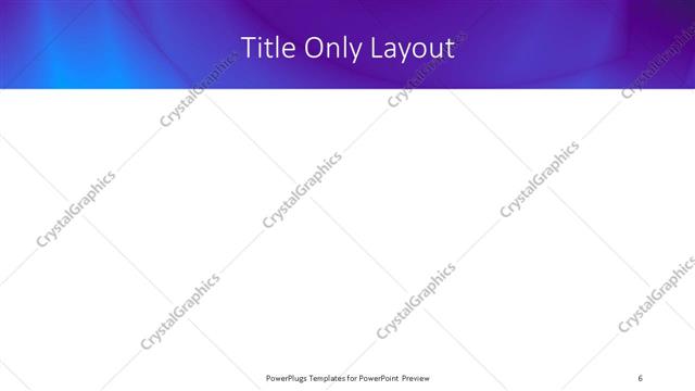 Title Only presentation slide layout