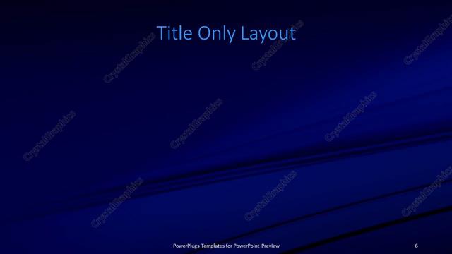 Title Only presentation slide layout