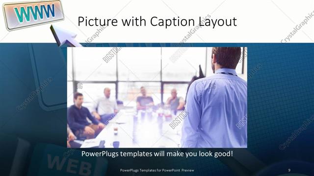 Picture with Caption presentation slide layout
