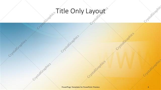 Title Only presentation slide layout
