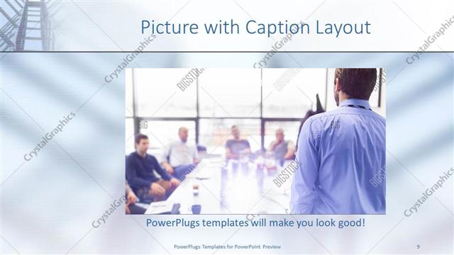 Picture with Caption presentation slide layout