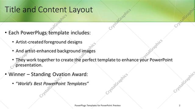 Title and Content presentation slide layout