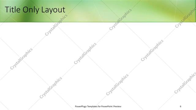 Title Only presentation slide layout