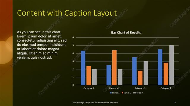 Content with Caption presentation slide layout