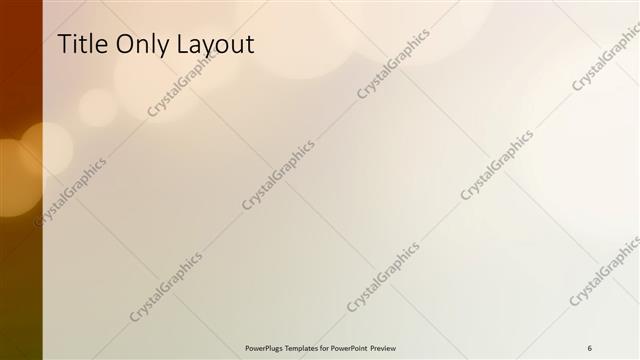 Title Only presentation slide layout