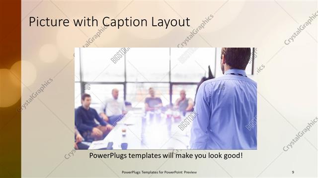 Picture with Caption presentation slide layout