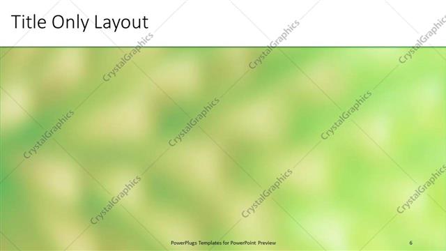 Title Only presentation slide layout