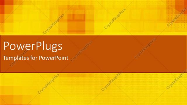  Presentation with orange abstract - Blurred computer keyboard fading in the yellow and orange background