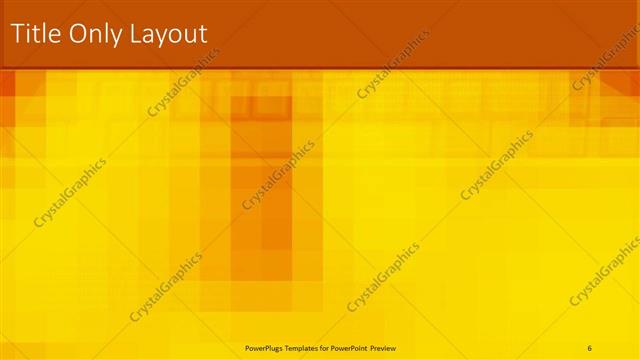 Title Only presentation slide layout