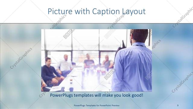 Picture with Caption presentation slide layout