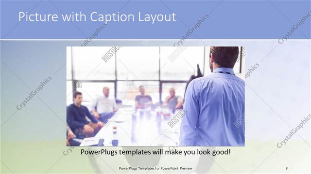 Picture with Caption presentation slide layout