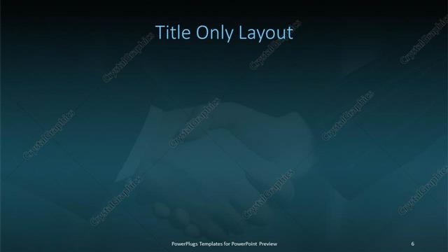 Title Only presentation slide layout