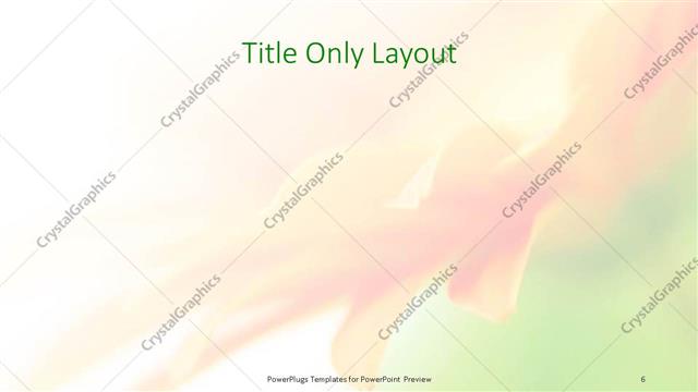 Title Only presentation slide layout