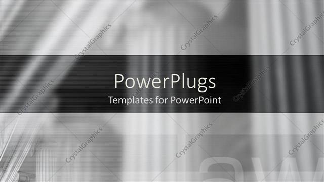  Presentation with law - Blurred view of justice building in the background with some text