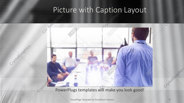 Picture with Caption presentation slide layout