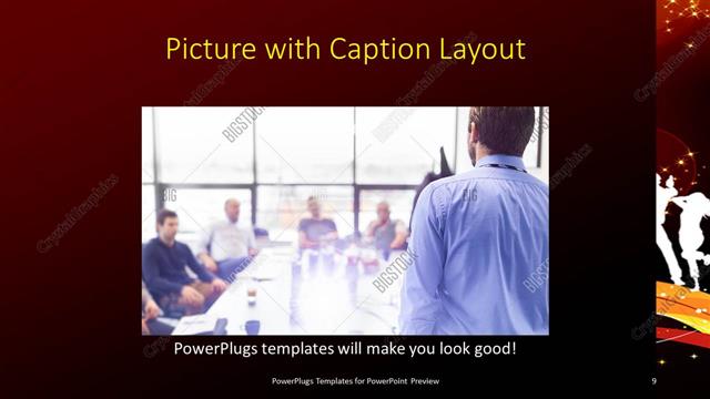 Picture with Caption presentation slide layout