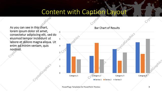 Content with Caption presentation slide layout