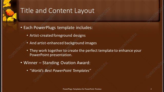 Title and Content presentation slide layout