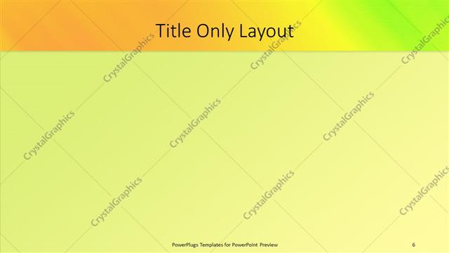 Title Only presentation slide layout