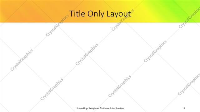 Title Only presentation slide layout