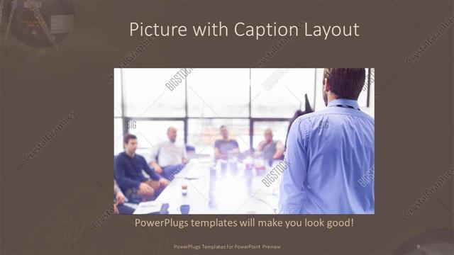 Picture with Caption presentation slide layout