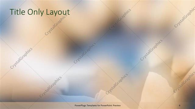 Title Only presentation slide layout