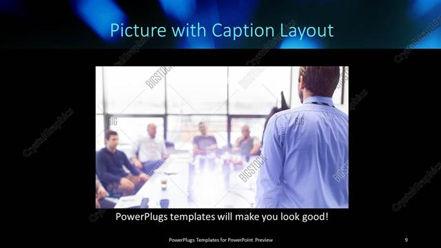 Picture with Caption presentation slide layout