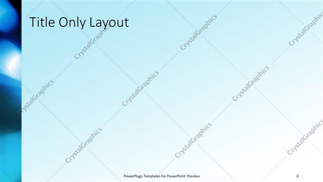 Title Only presentation slide layout